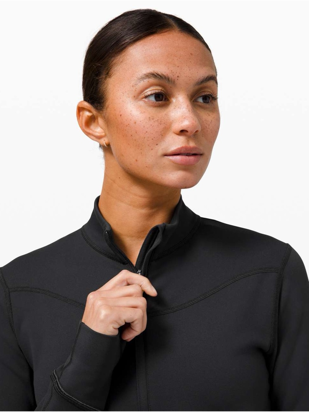 Lululemon Rulu Running Cropped 1/2 Zip - Picture 5 of 10